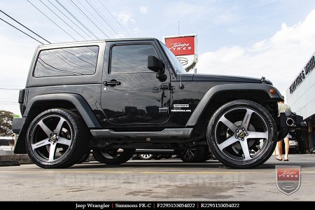 22x9.5 Simmons FR-C Black Tint NCT on JEEP WRANGLER