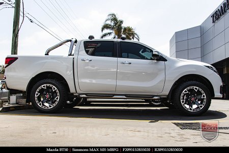 20x9.5 Simmons MAX X05 MBFG on MAZDA BT50