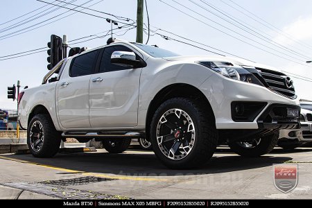 20x9.5 Simmons MAX X05 MBFG on MAZDA BT50