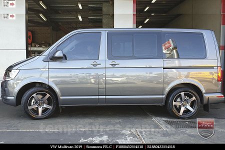 18x8.0 18x9.0 Simmons FR-C Black Tint NCT on VW MULTIVAN