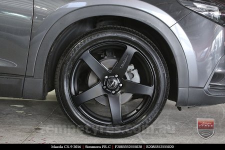 20x8.5 20x10 Simmons FR-C Satin Black NCT on MAZDA CX9