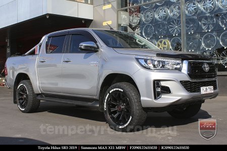 20x9.0 Simmons MAX X11 MBW on TOYOTA HILUX SR5