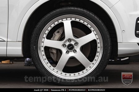 22x8.5 22x9.5 Simmons FR-1 Silver on AUDI Q7