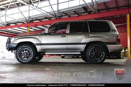 18x9.0 Simmons MAX T12 BKA on TOYOTA LANDCRUISER