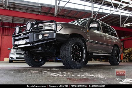 18x9.0 Simmons MAX T12 BKA on TOYOTA LANDCRUISER