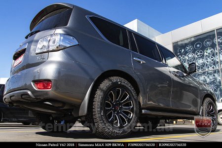 20x9.0 Simmons MAX X09 BKWA on NISSAN PATROL