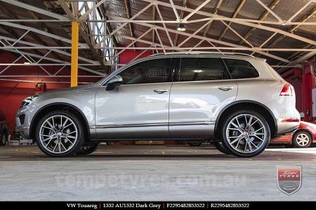 22x9.5 1332 AU1332 Dark Grey on VW TOUAREG