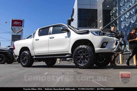 17x9.0 Ballistic Razorback Millworks on TOYOTA HILUX