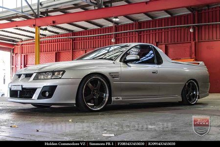 20x8.5 20x9.5 Simmons FR-1 Hyper Dark on HOLDEN COMMODORE VZ