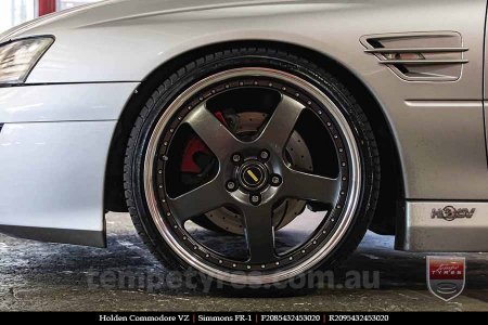 20x8.5 20x9.5 Simmons FR-1 Hyper Dark on HOLDEN COMMODORE VZ