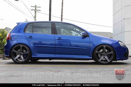 19x8.0 19x9.0 Simmons FR-C Black Tint NCT on VW GOLF