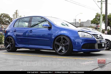 19x8.0 19x9.0 Simmons FR-C Black Tint NCT on VW GOLF