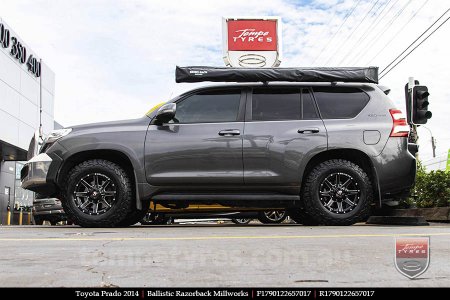 17x9.0 Ballistic Razorback Millworks on TOYOTA PRADO 