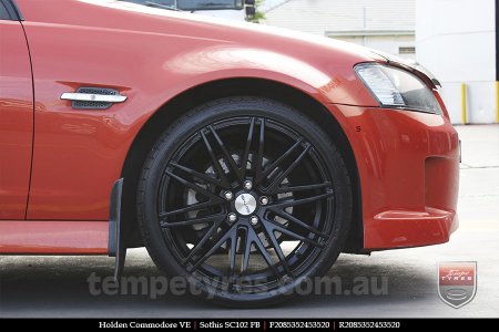 20x8.5 Sothis SC102 FB on HOLDEN COMMODORE VE