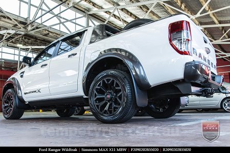 20x9.0 Simmons MAX X11 MBW on FORD RANGER WILDTRAK