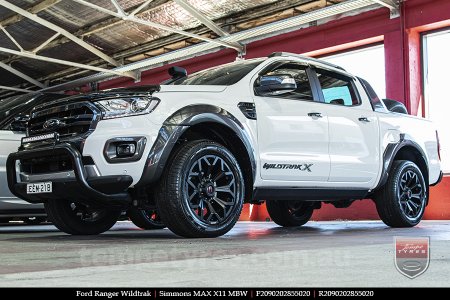 20x9.0 Simmons MAX X11 MBW on FORD RANGER WILDTRAK