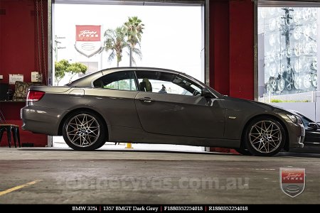 18x8.0 1357 BMGT Dark Grey on BMW 3 SERIES