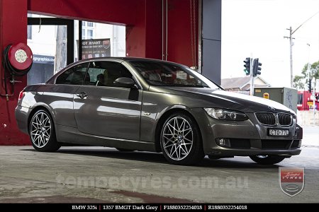 18x8.0 1357 BMGT Dark Grey on BMW 3 SERIES