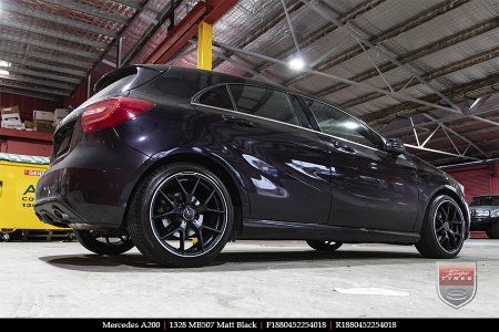 18x8.0 1328 MB507 Matt Black on MERCEDES A-Class