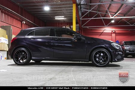 18x8.0 1328 MB507 Matt Black on MERCEDES A-Class