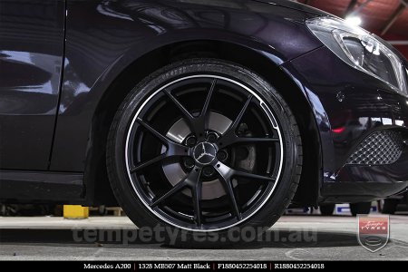 18x8.0 1328 MB507 Matt Black on MERCEDES A-Class