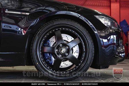 19x8.5 19x9.5 Simmons FR-1 Satin Black on BMW M3