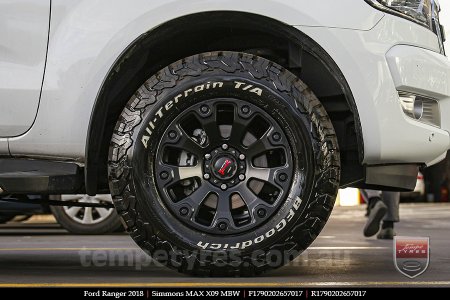 17x9.0 Simmons MAX X09 MBW on FORD RANGER