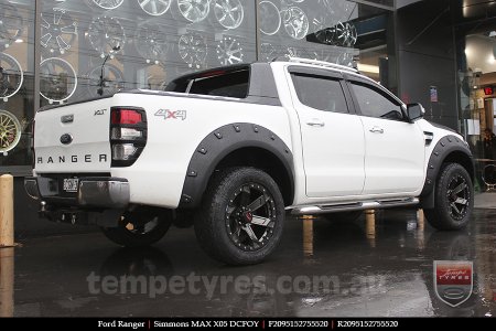 20x9.5 Simmons MAX X05 DCFOY on FORD RANGER 