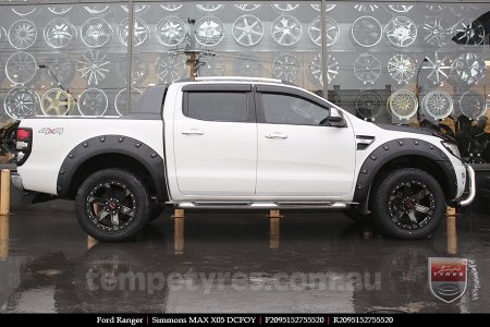 20x9.5 Simmons MAX X05 DCFOY on FORD RANGER 