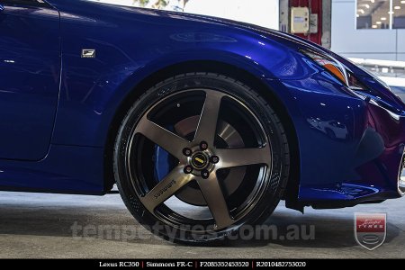 20x8.5 20x10 Simmons FR-C Copper Tint NCT on LEXUS RC