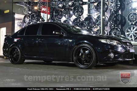 20x8.5 20x9.5 Simmons FR-1 Satin Black on FORD FALCON