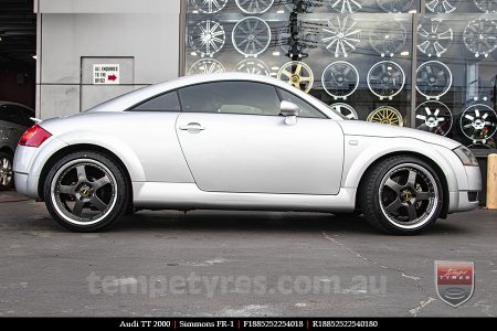 18x8.5 18x9.5 Simmons FR-1 Hyper Dark on AUDI TT