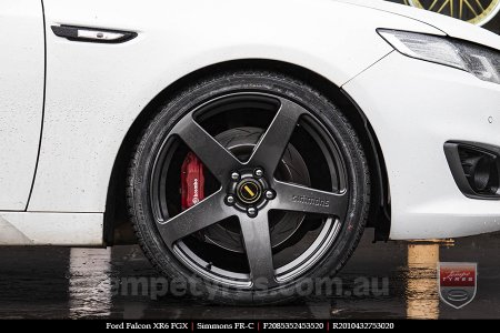 20x8.5 20x10 Simmons FR-C Hyper Dark NCT on FORD FALCON