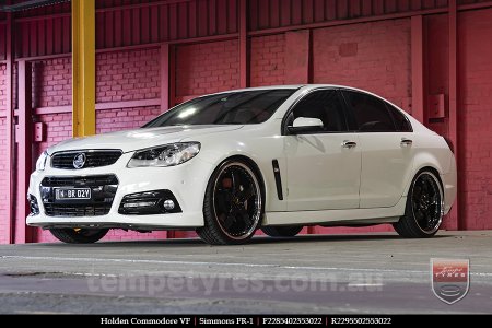 22x8.5 22x9.5 Simmons FR-1 Gloss Black Mirror Lip on HOLDEN COMMODORE VF