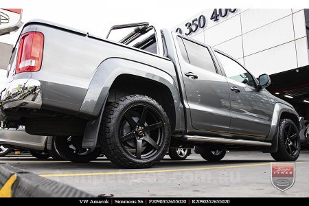 20x9.0 Simmons S6 Matte Black NCT on VW AMAROK