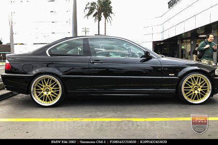 20x8.5 20x9.5 Simmons OM-1 Gold on BMW E46