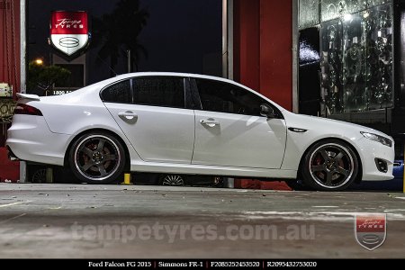 20x8.5 20x9.5 Simmons FR-1 Hyper Dark on FORD FALCON