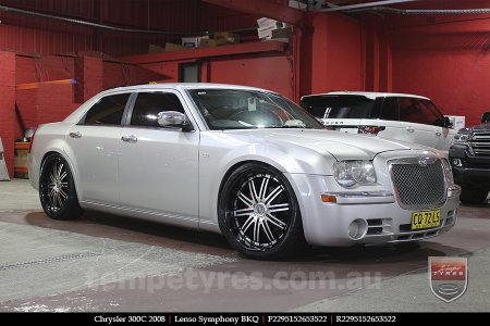 22x9.5 Lenso Symphony - BKQ on CHRYSLER 300C