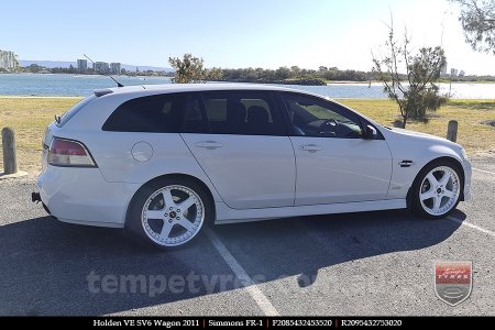 20x8.5 20x9.5 Simmons FR-1 White on HOLDEN COMMODORE VE