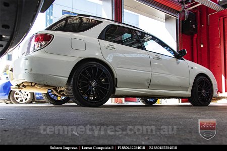 18x8.0 18x9.0 Lenso Conquista 5 SB CQ5 on SUBARU IMPREZA