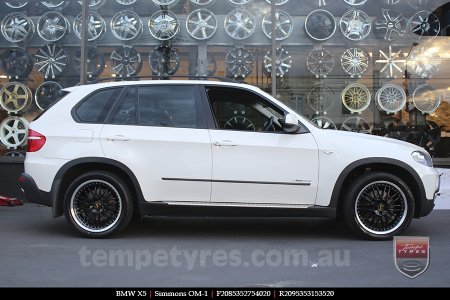 20x8.5 20x9.5 Simmons OM-1 Gloss Black on BMW X5