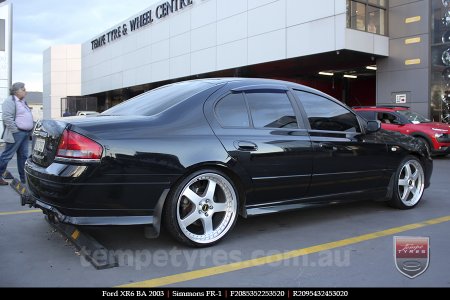 20x8.5 20x9.5 Simmons FR-1 Silver on FORD XR6