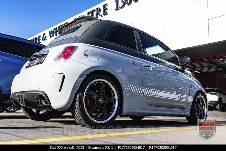 17x7.0 17x8.5 Simmons FR-1 Gloss Black on FIAT 500