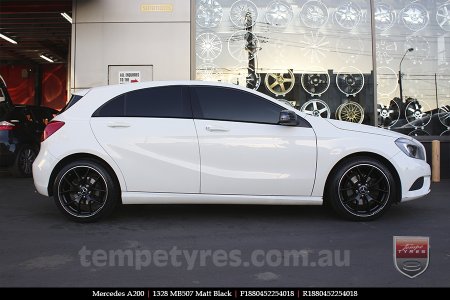 18x8.0 1328 MB507 Matt Black on MERCEDES A-Class