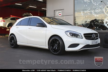 18x8.0 1328 MB507 Matt Black on MERCEDES A-Class