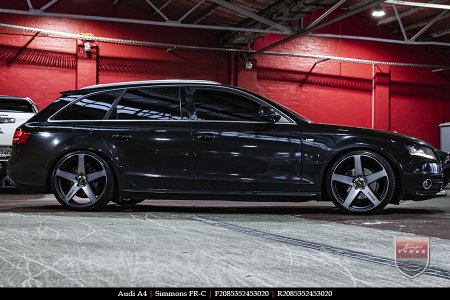 20x8.5 20x10 Simmons FR-C Black Tint NCT on AUDI A4