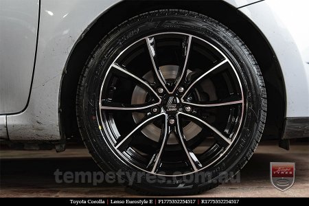 17x7.5 Lenso Eurostyle E ESE on TOYOTA COROLLA