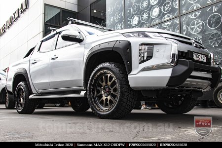 20x9.0 Simmons MAX X12 OBDFW on MITSUBISHI TRITON