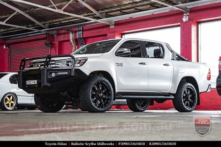 20x9.0 Ballistic Scythe Millworks on TOYOTA HILUX