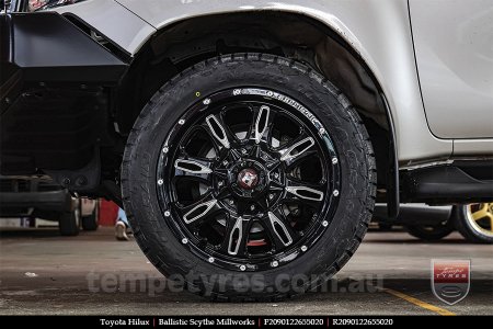 20x9.0 Ballistic Scythe Millworks on TOYOTA HILUX